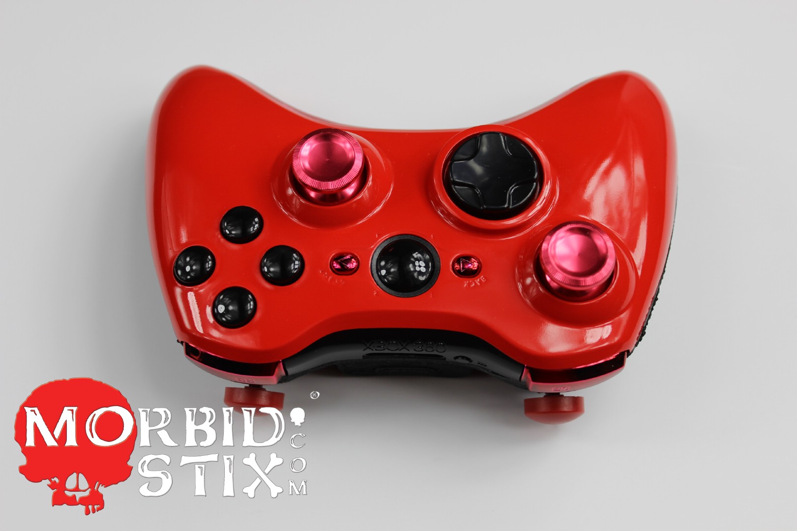 2 pack red xbox 360 controllers